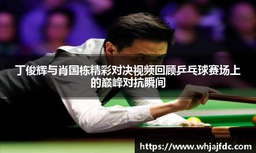 丁俊辉与肖国栋精彩对决视频回顾乒乓球赛场上的巅峰对抗瞬间